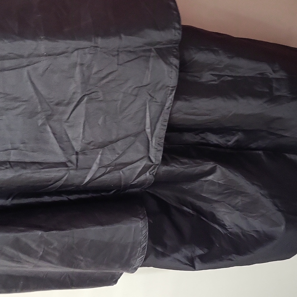 BLACK CAPE STYLE FULL LENGTH RAINCOAT PLUS SIZE - Picture 6 of 10